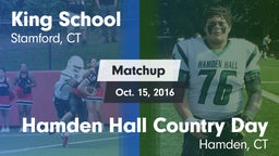 Matchup: King School vs. Hamden Hall Country Day  2016
