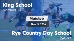 Matchup: King School vs. Rye Country Day School 2016