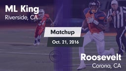 Matchup: ML King  vs. Roosevelt  2016