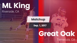 Matchup: ML King  vs. Great Oak  2017