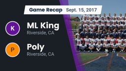 Recap: ML King  vs. Poly  2017