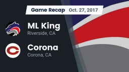 Recap: ML King  vs. Corona  2017