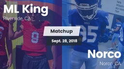Matchup: ML King  vs. Norco  2018