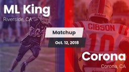 Matchup: ML King  vs. Corona  2018