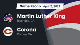 Recap: Martin Luther King  vs. Corona  2021