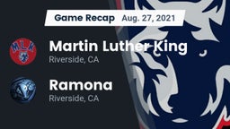 Recap: Martin Luther King  vs. Ramona  2021
