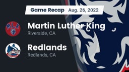 Recap: Martin Luther King  vs. Redlands  2022