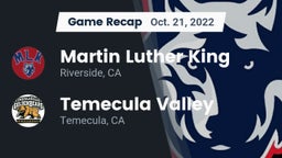 Recap: Martin Luther King  vs. Temecula Valley  2022