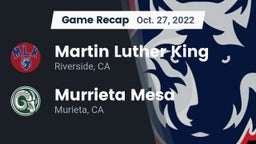 Recap: Martin Luther King  vs. Murrieta Mesa  2022