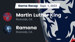 Recap: Martin Luther King  vs. Ramona  2023