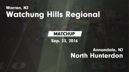 Matchup: Watchung Hills vs. North Hunterdon  2016