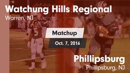 Matchup: Watchung Hills vs. Phillipsburg  2016