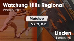 Matchup: Watchung Hills vs. Linden  2016