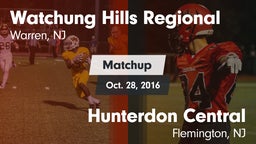 Matchup: Watchung Hills vs. Hunterdon Central  2016