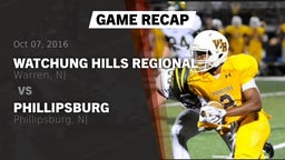 Recap: Watchung Hills Regional  vs. Phillipsburg  2016