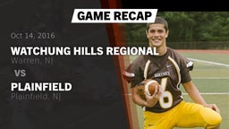 Recap: Watchung Hills Regional  vs. Plainfield  2016