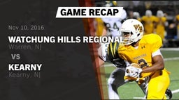 Recap: Watchung Hills Regional  vs. Kearny  2016