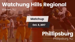 Matchup: Watchung Hills vs. Phillipsburg  2017