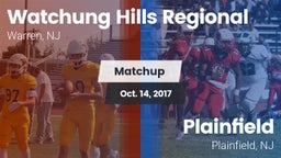 Matchup: Watchung Hills vs. Plainfield  2017