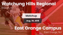Matchup: Watchung Hills vs. East Orange Campus  2018