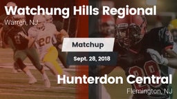 Matchup: Watchung Hills vs. Hunterdon Central  2018