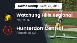 Recap: Watchung Hills Regional  vs. Hunterdon Central  2018