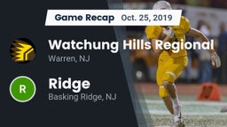 Recap: Watchung Hills Regional  vs. Ridge  2019