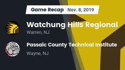 Recap: Watchung Hills Regional  vs. Passaic County Technical Institute 2019