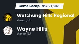 Recap: Watchung Hills Regional  vs. Wayne Hills  2020