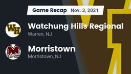 Recap: Watchung Hills Regional  vs. Morristown  2021