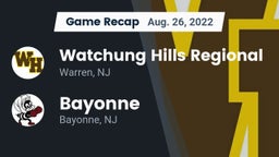 Recap: Watchung Hills Regional  vs. Bayonne  2022