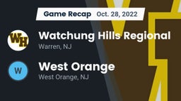 Recap: Watchung Hills Regional  vs. West Orange  2022