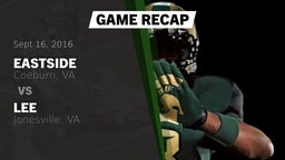 Recap: Eastside  vs. Lee  2016
