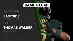 Recap: Eastside  vs. Thomas Walker  2016