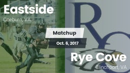 Matchup: Eastside  vs. Rye Cove  2017