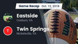 Recap: Eastside  vs. Twin Springs  2018
