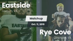 Matchup: Eastside  vs. Rye Cove  2019