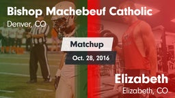 Matchup: Bishop Machebeuf vs. Elizabeth  2016