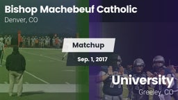 Matchup: Bishop Machebeuf vs. University  2017