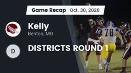 Recap: Kelly  vs. DISTRICTS ROUND 1 2020