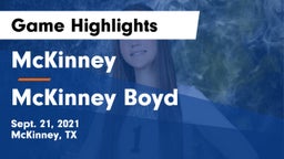 McKinney  vs McKinney Boyd  Game Highlights - Sept. 21, 2021