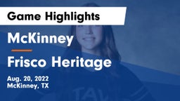 McKinney  vs Frisco Heritage  Game Highlights - Aug. 20, 2022