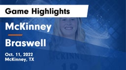 McKinney  vs Braswell  Game Highlights - Oct. 11, 2022