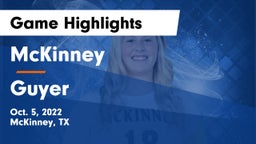 McKinney  vs Guyer  Game Highlights - Oct. 5, 2022