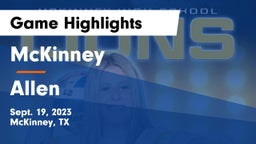 McKinney  vs Allen  Game Highlights - Sept. 19, 2023