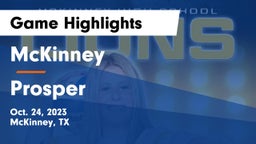 McKinney  vs Prosper  Game Highlights - Oct. 24, 2023