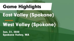 East Valley  (Spokane) vs West Valley  (Spokane) Game Highlights - Jan. 31, 2020