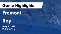 Fremont  vs Roy  Game Highlights - May 3, 2022