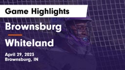 Brownsburg  vs Whiteland  Game Highlights - April 29, 2023