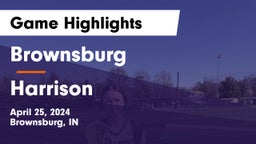 Brownsburg  vs Harrison  Game Highlights - April 25, 2024
